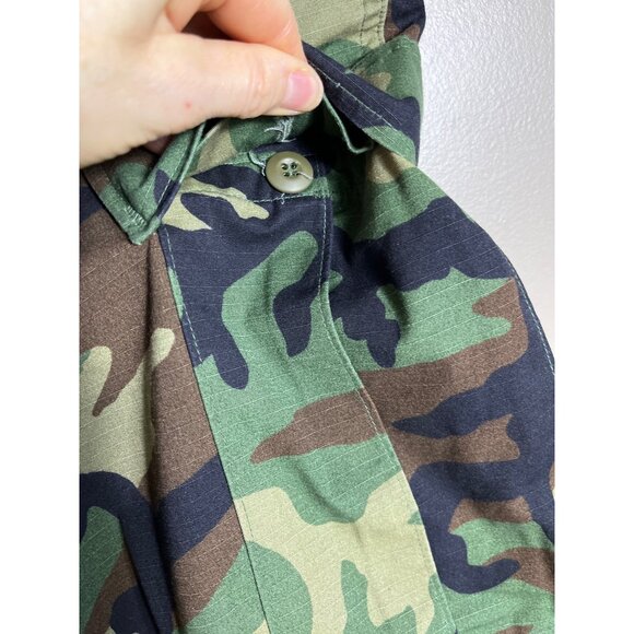 US Army Hot Weath Trouser Military Woodland BDU Cargo 50/50 Surplus Mens L-Short - Picture 4 of 7